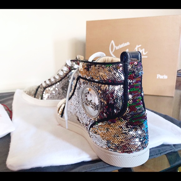 Christian Louboutin's Woman Silver Orlato sneakers - Picture 8 of 8